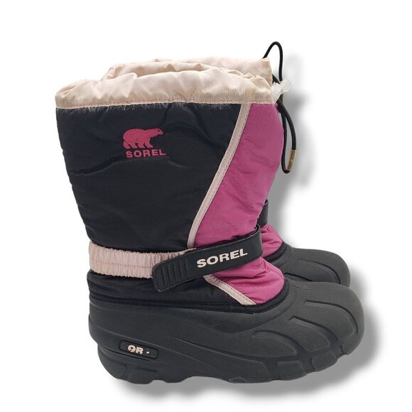 Sorel Flurry Winter Snow Boots Youth 5 Pink NY1810-589 - Picture 1 of 9